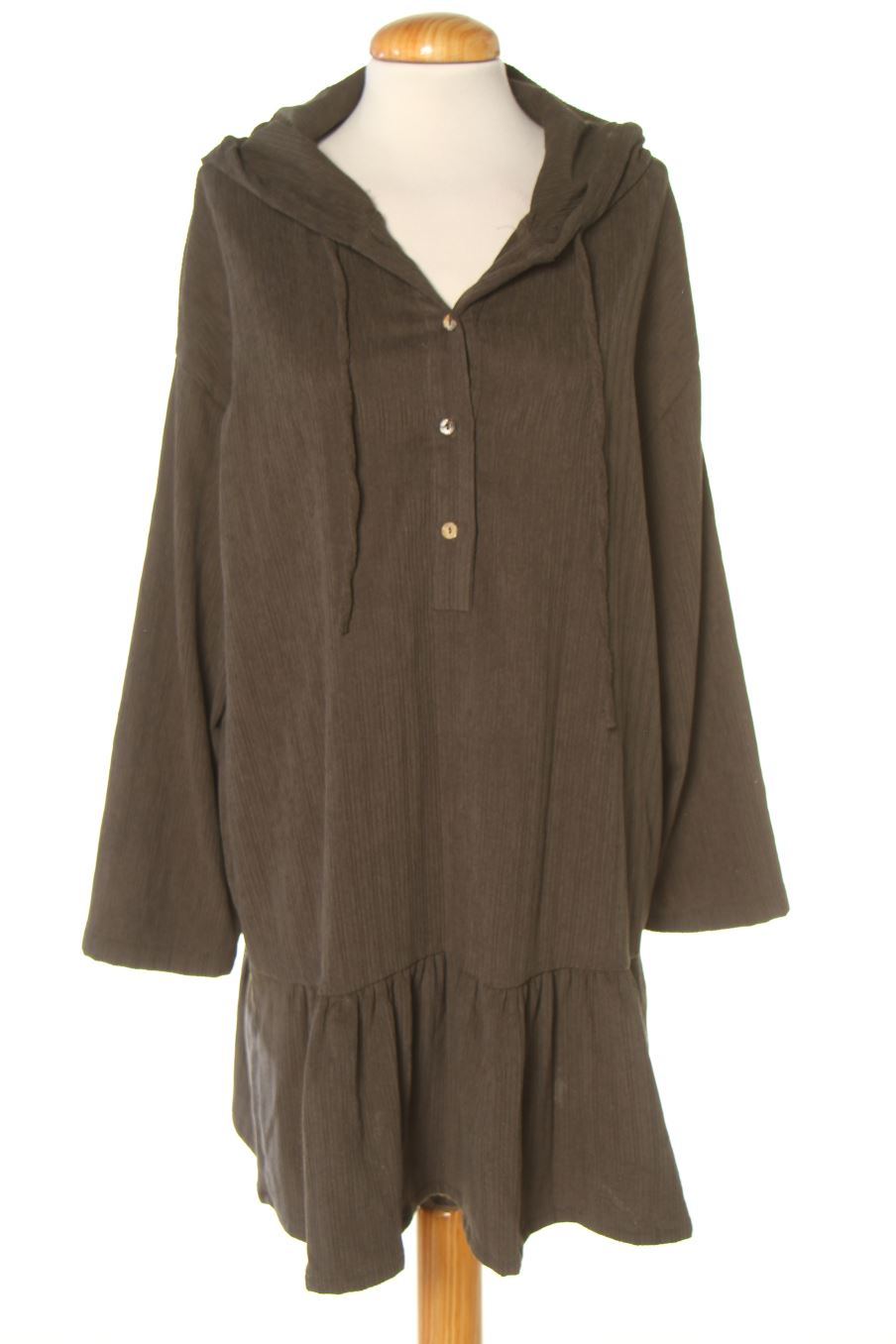 Vestido casual de Zara de la talla S, de color verde