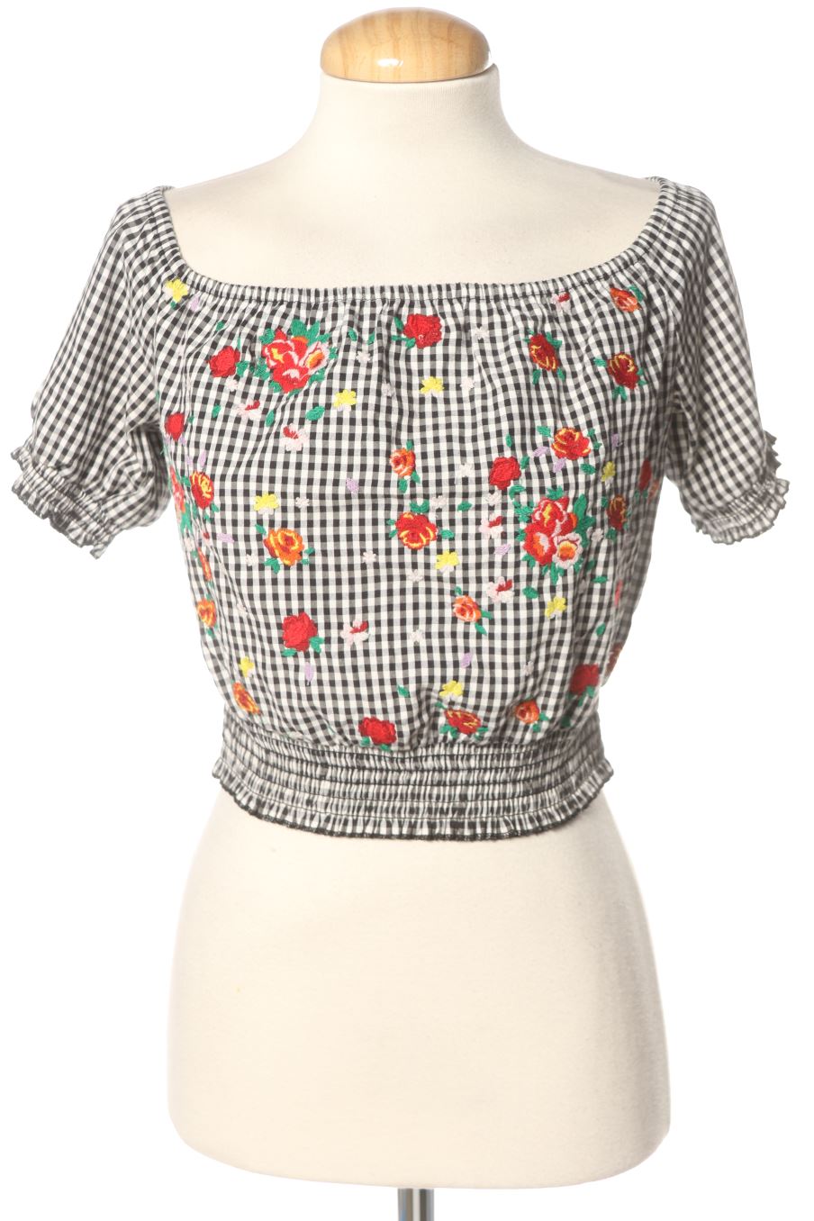 Top de Topshop de la talla 38, de color cuadros