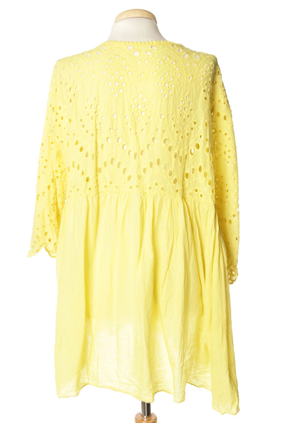 Blouse à manches longues Made in italy de la taille 42, de couleur jaune
