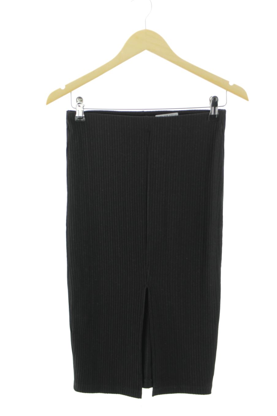 Aufwändiger Rock von Stradivarius Größe S, Farbe Schwarz, für