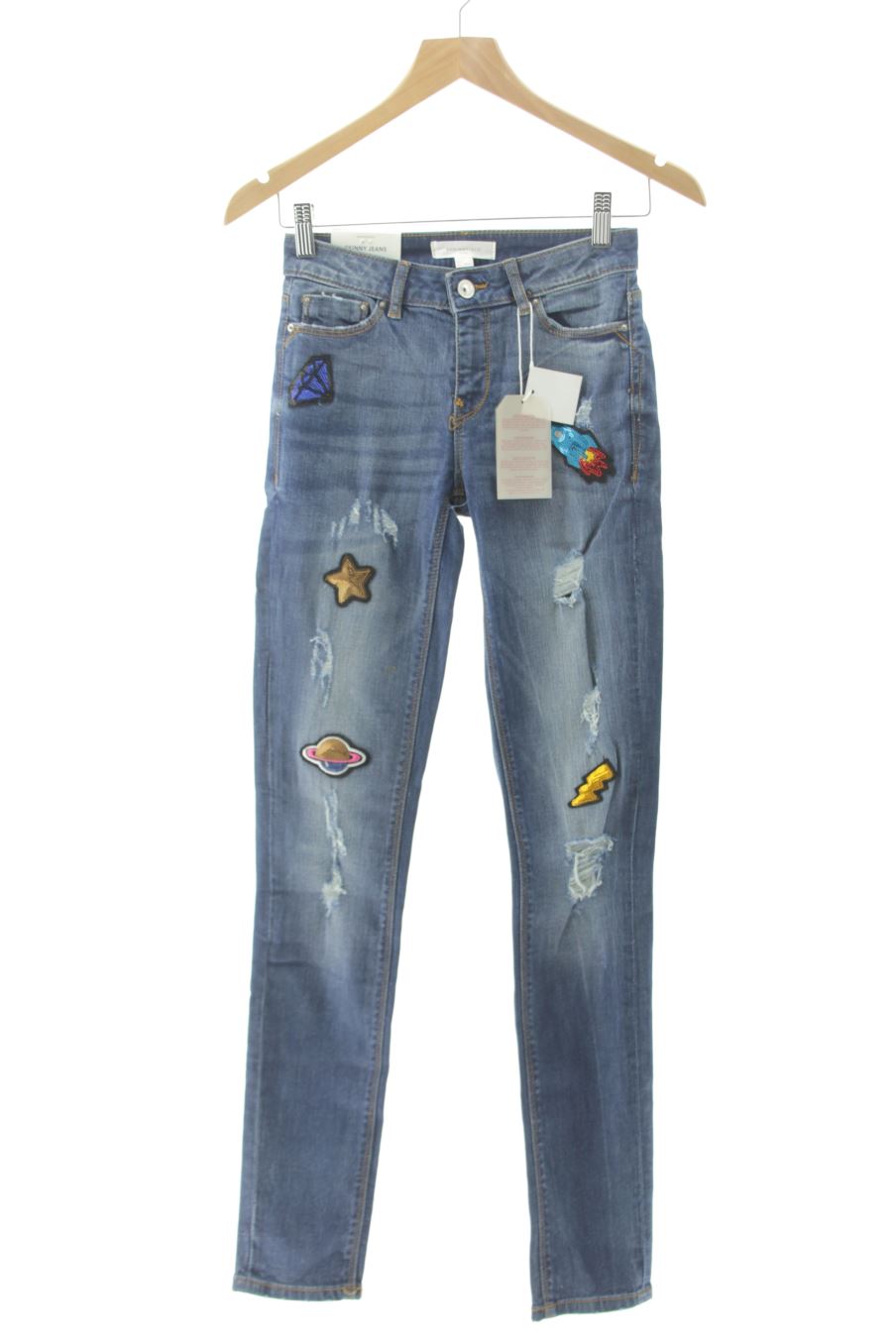 Jeans Springfield de la taille 34, de couleur bleu de denim
