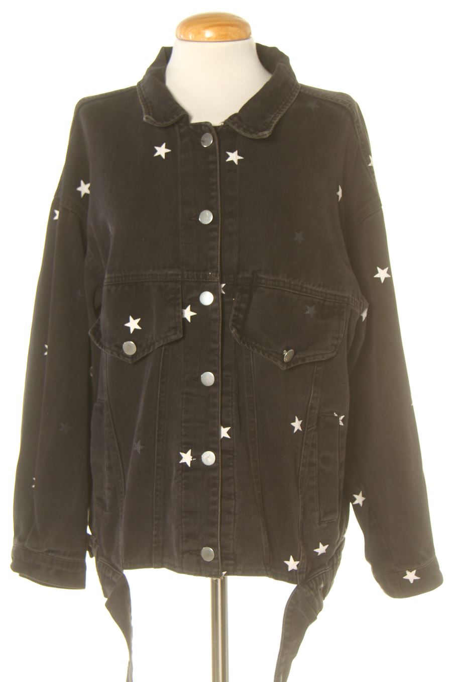 Jacke von clothes & fashion Größe L, Farbe Schwarz, aus Jeanskleidung für