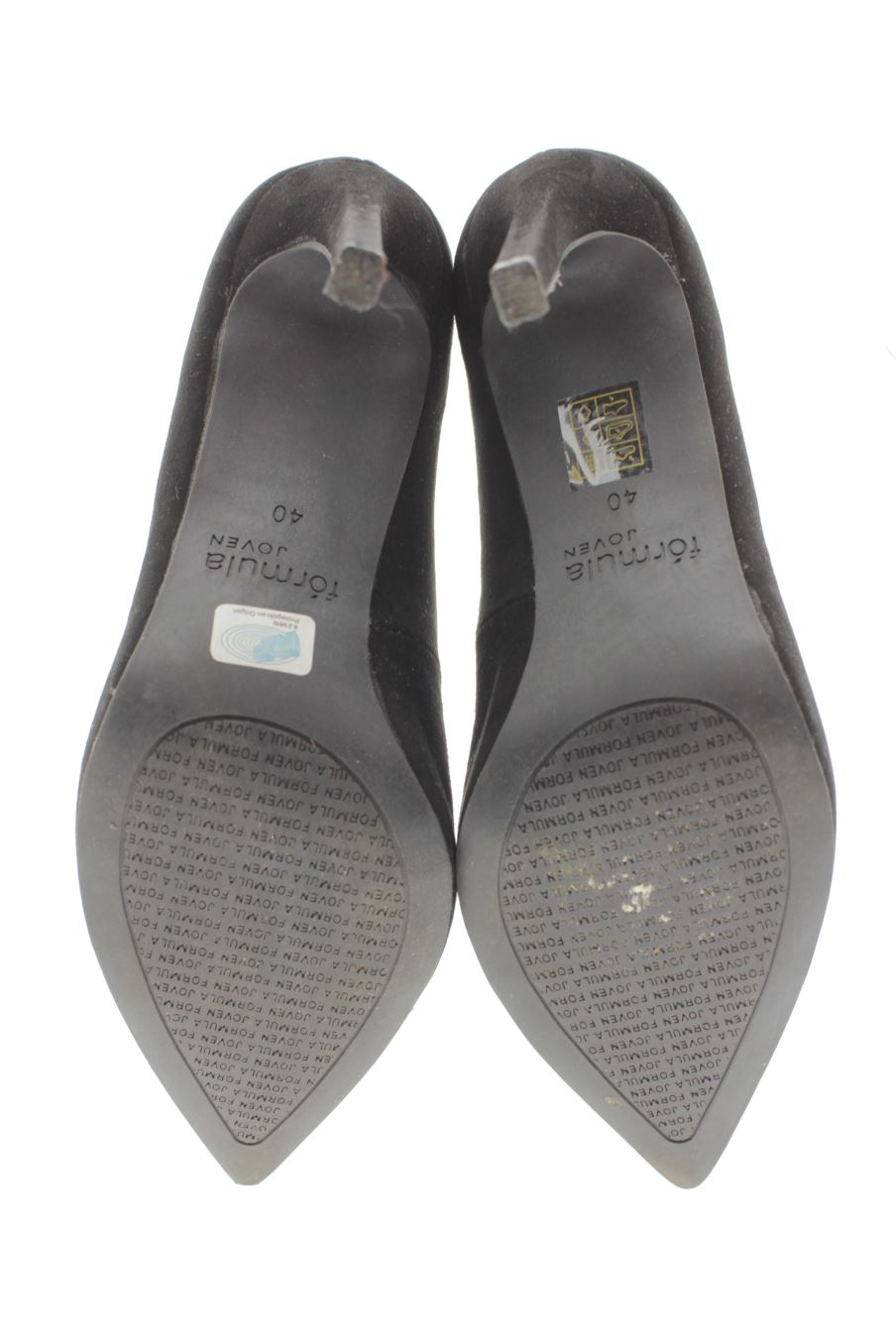 Zapatos de tacon de Fórmula Joven de la talla 40, de color negro de
