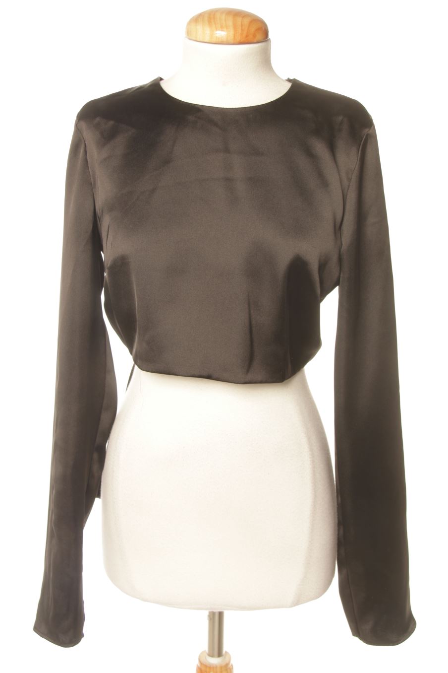 Blouse à manches longues Zara de la taille M, de couleur noir