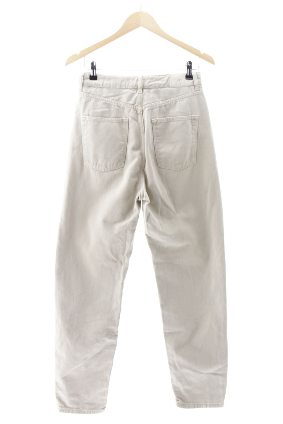 Vaquero de Zara de la talla 38, de color beige de ropa vaquera