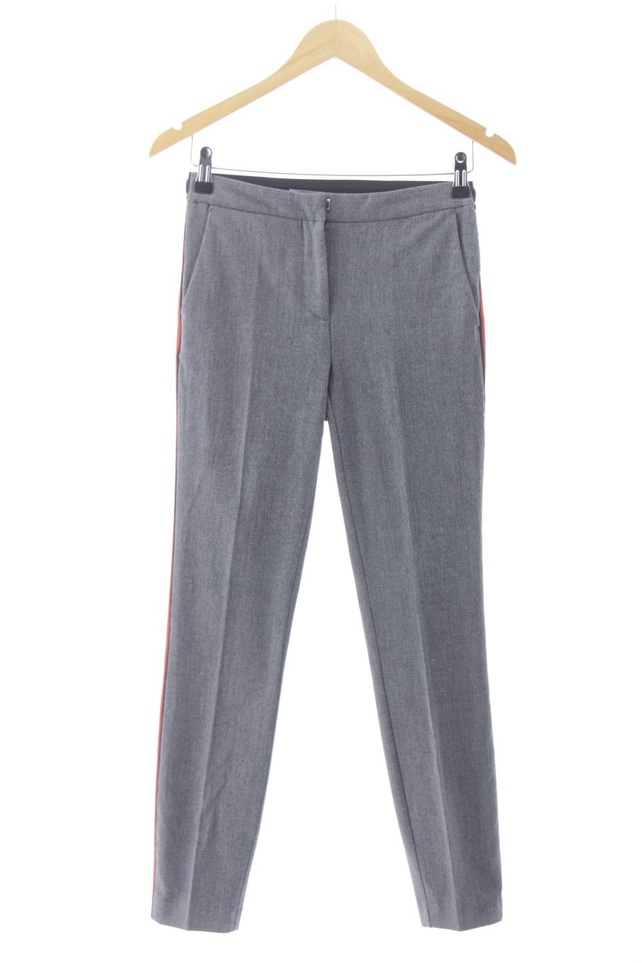 Pantalón de Zara de la talla XS, de color gris