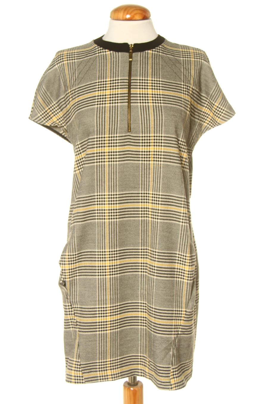Robe casual Trafaluc de la taille XS, de couleur carreaux
