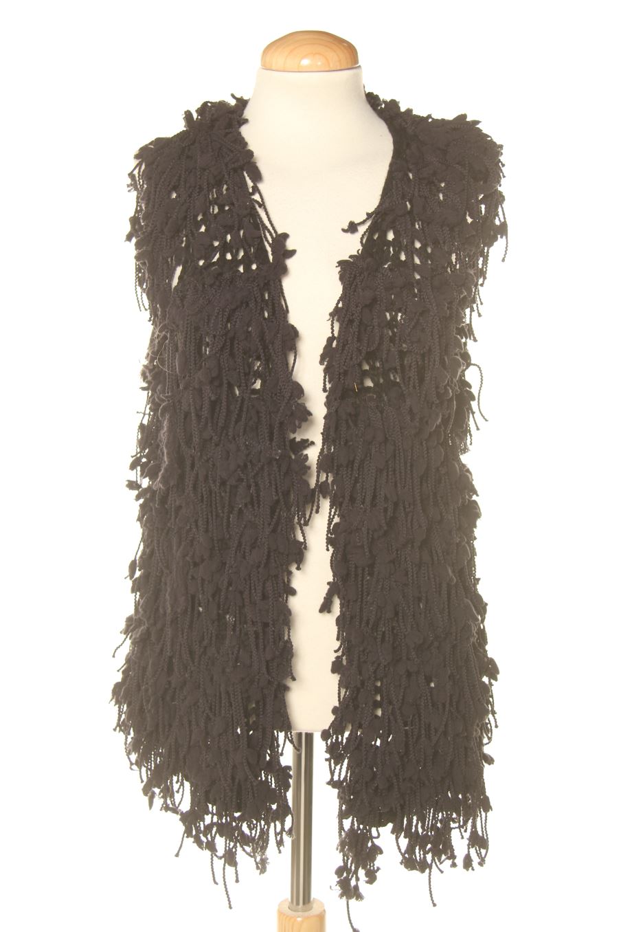 Chaleco de tela de Brave Soul de la talla XS, de color negro