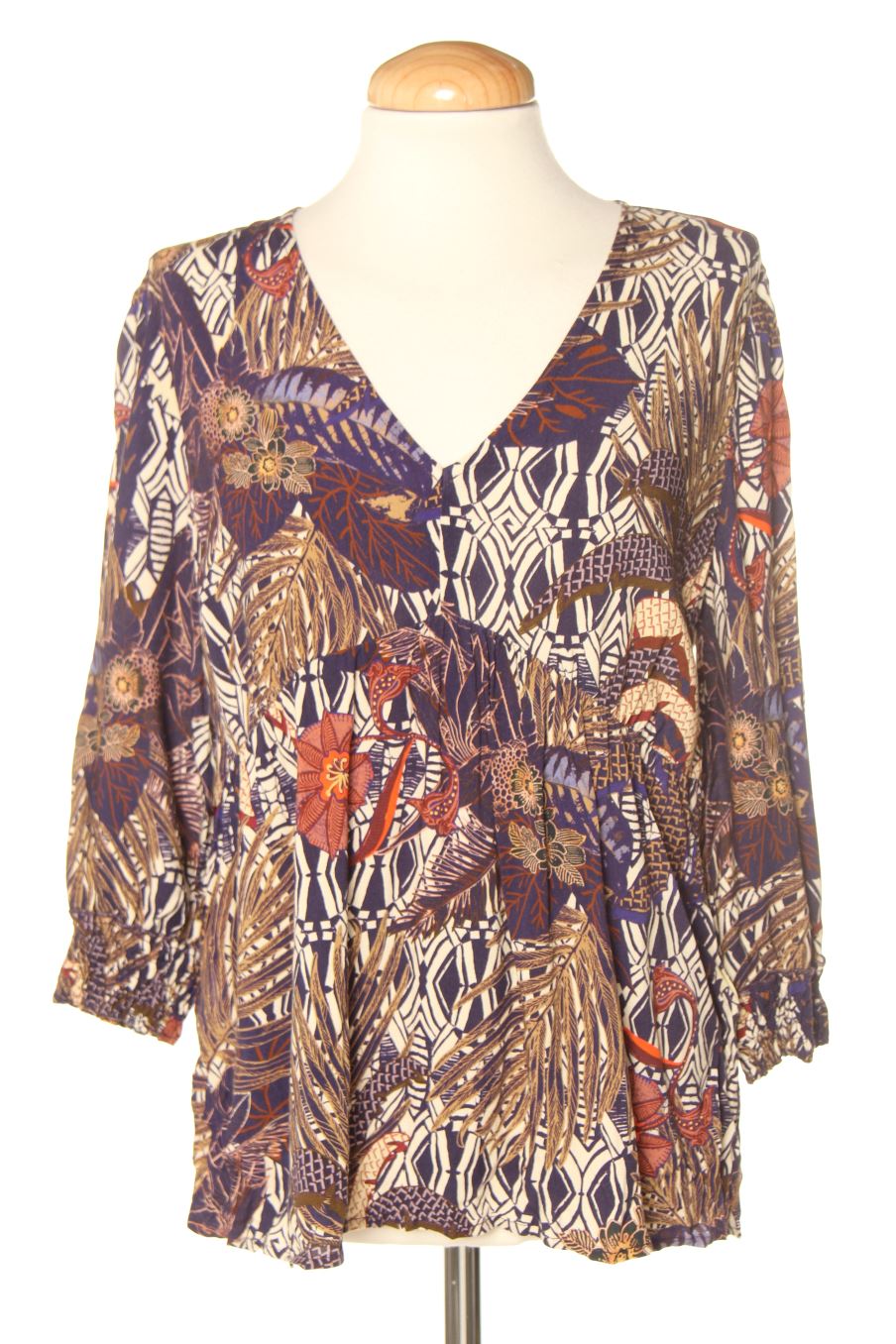 Blusa de manga larga de Cache cache de la talla 38, de color estampado