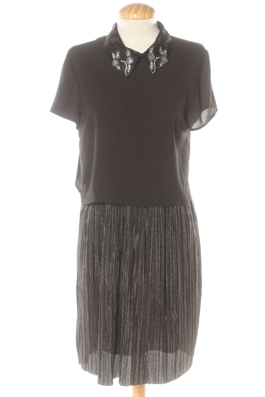 Vestito casual de Naf Naf de la talla 38, de color grigio