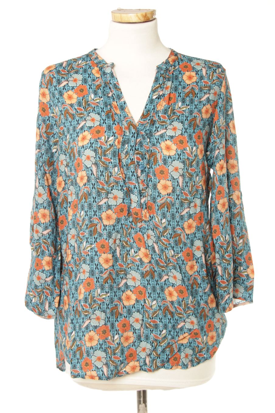 Langärmelige Bluse von Jad Größe M, Farbe Geblümt, für
