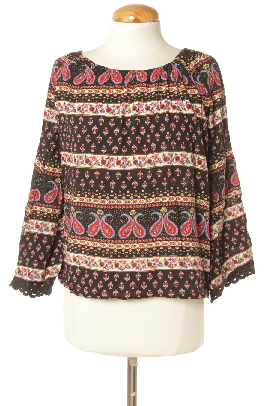 Blouse à manches longues Sybilla de la taille M, de couleur imprimés