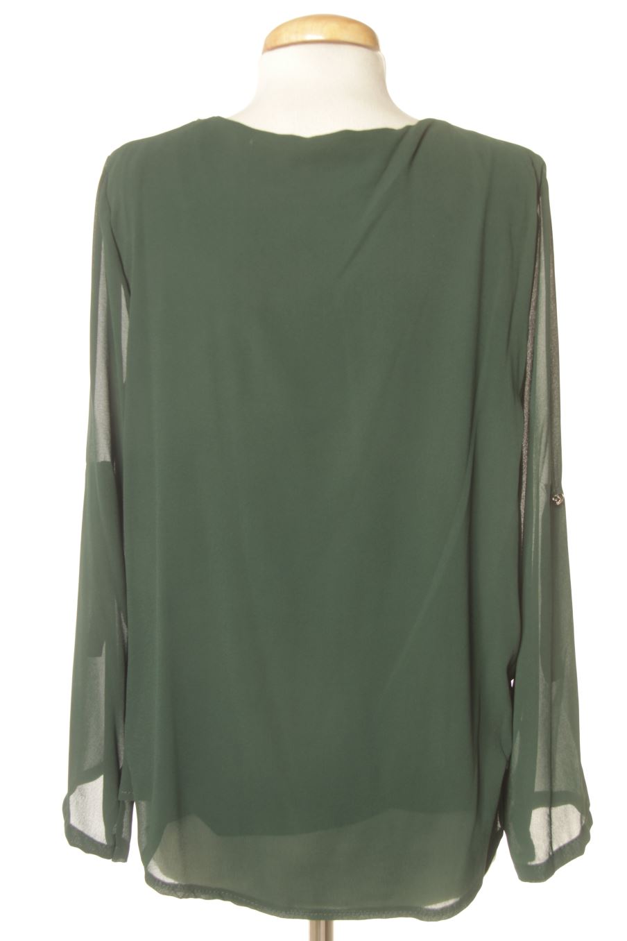 Blouse à manches longues Made in italy de la taille M, de couleur vert