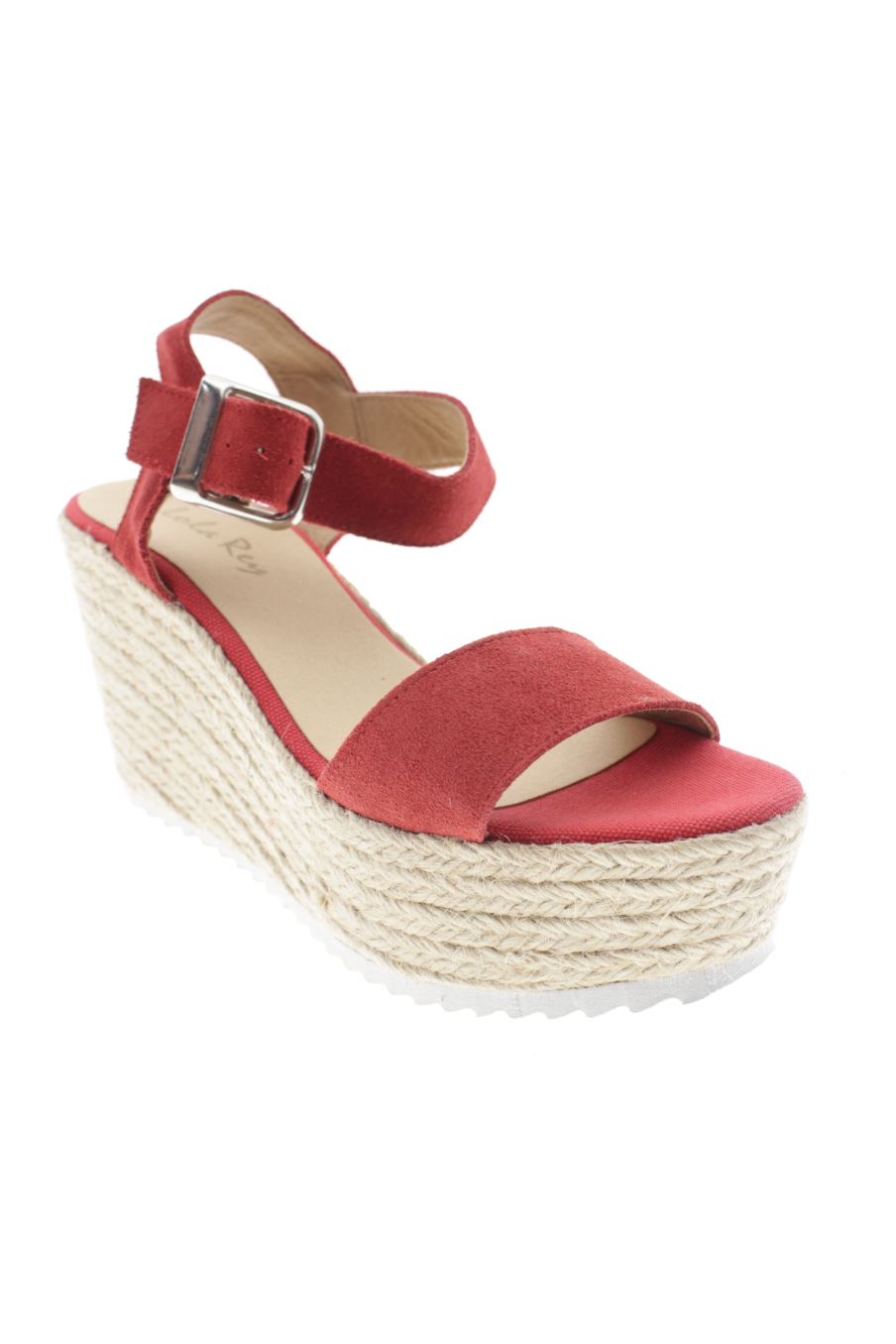 Plataformas de Lola Rey de la talla 37, de color rojo de