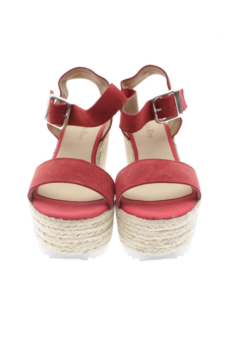 Plataformas de Lola Rey de la talla 37, de color rojo de