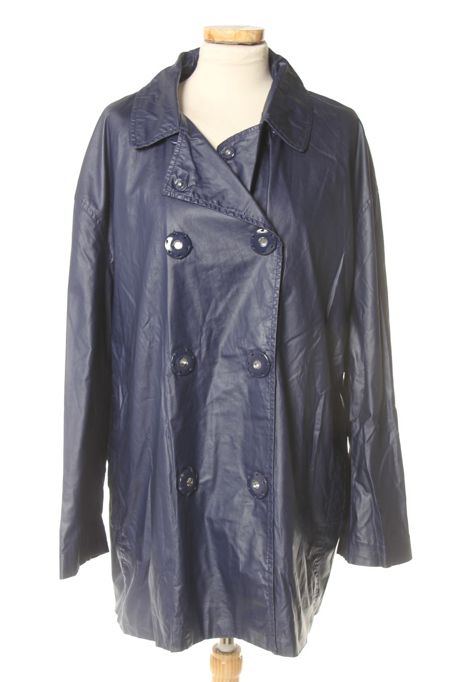 Gabardina de Naf Naf de la talla L, de color azul marino