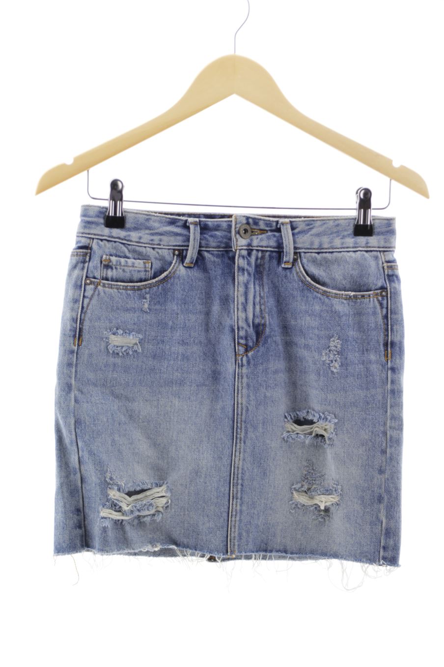 Jupe Springfield de la taille 34, de couleur bleu de denim