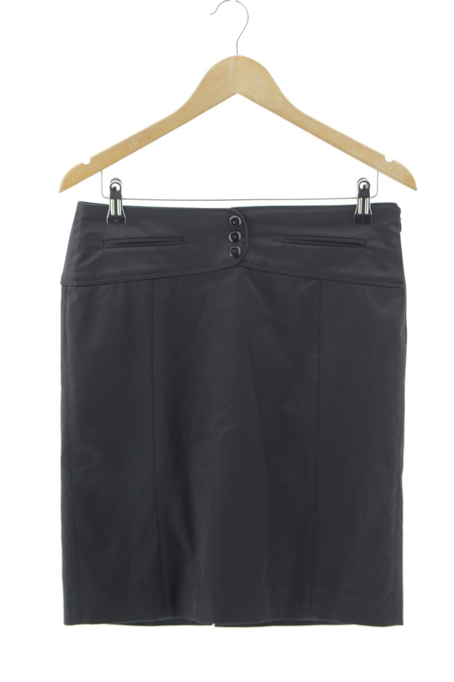 Falda de Mango de la talla 38, de color negro