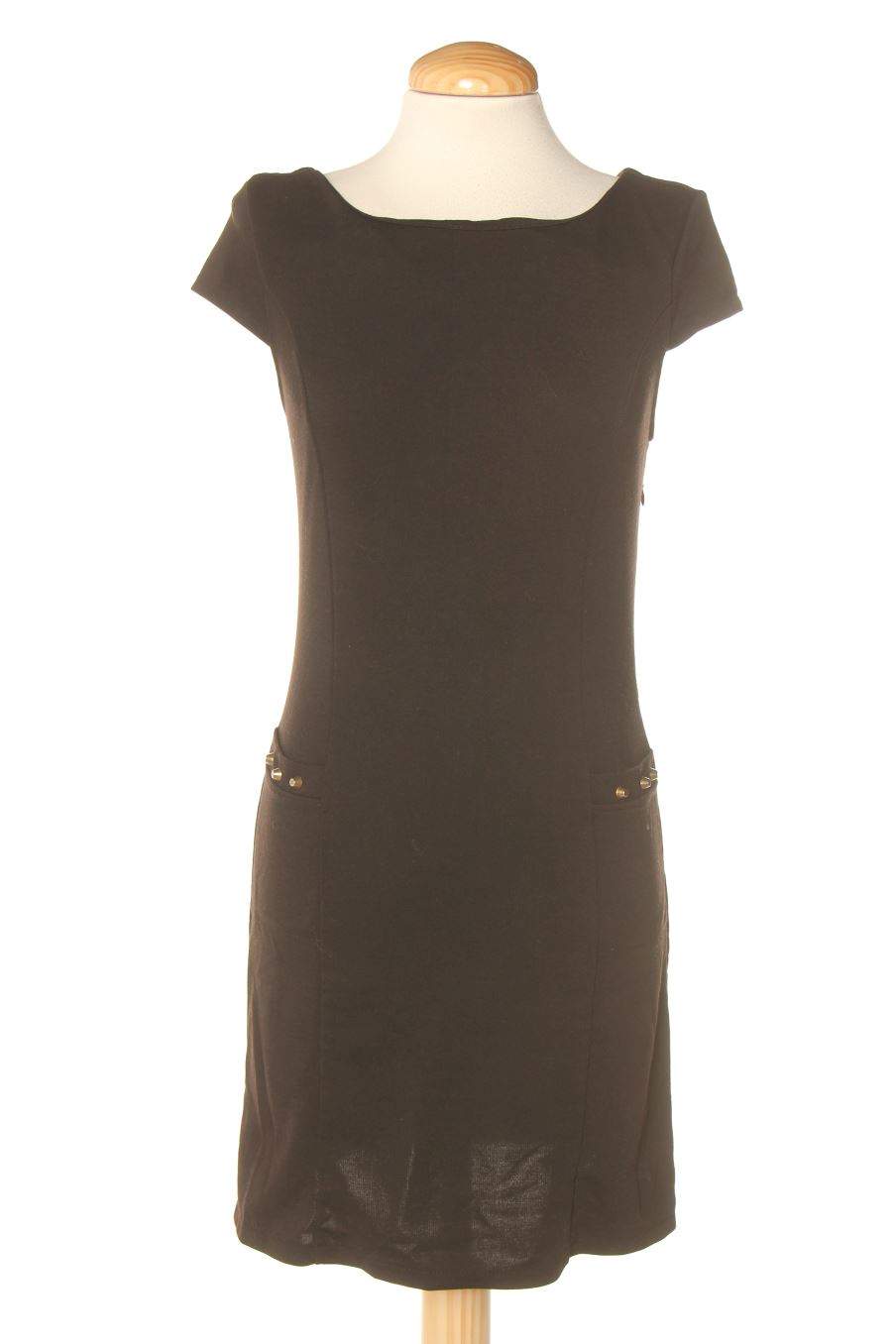 Vestido casual de Made in italy de la talla S, de color negro