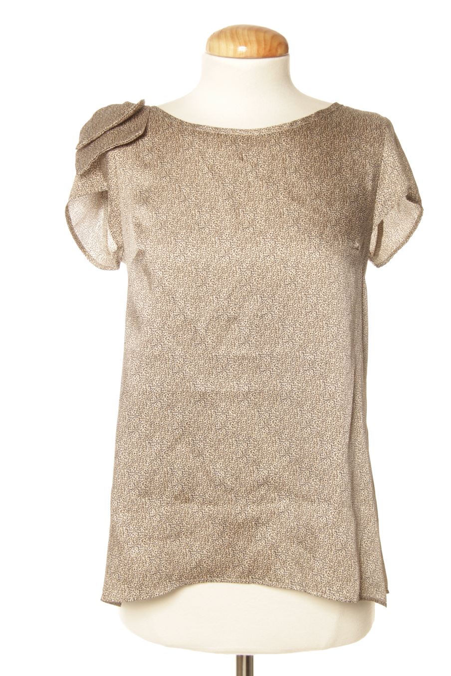 Kurzärmelige Bluse von Tintoretto Größe M, Farbe Animal print, für