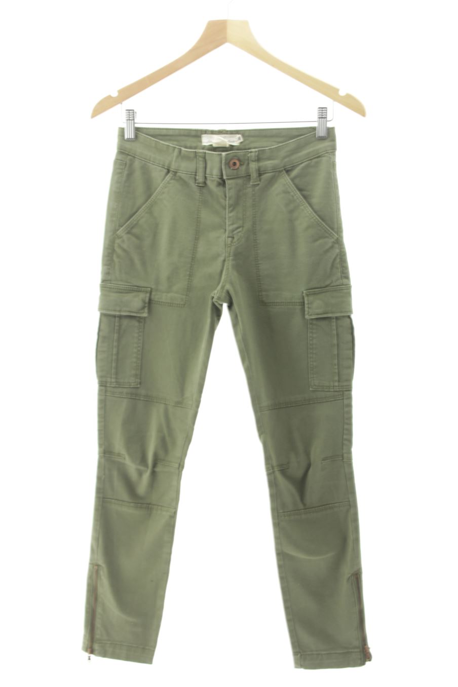 Jeans H&M de la taille 34, de couleur vert de denim
