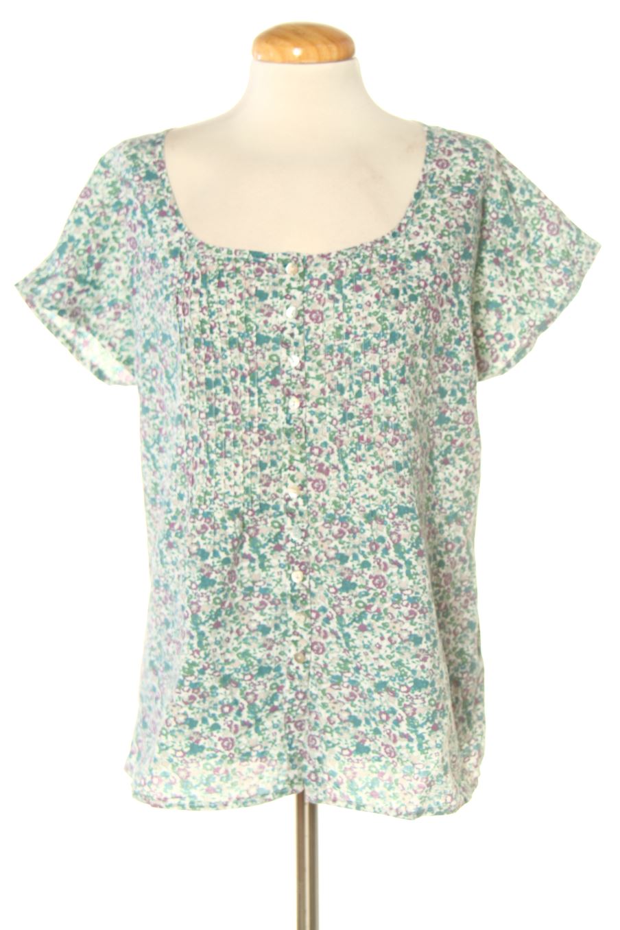 Blusa de manga corta de Amichi de la talla S, de color flores