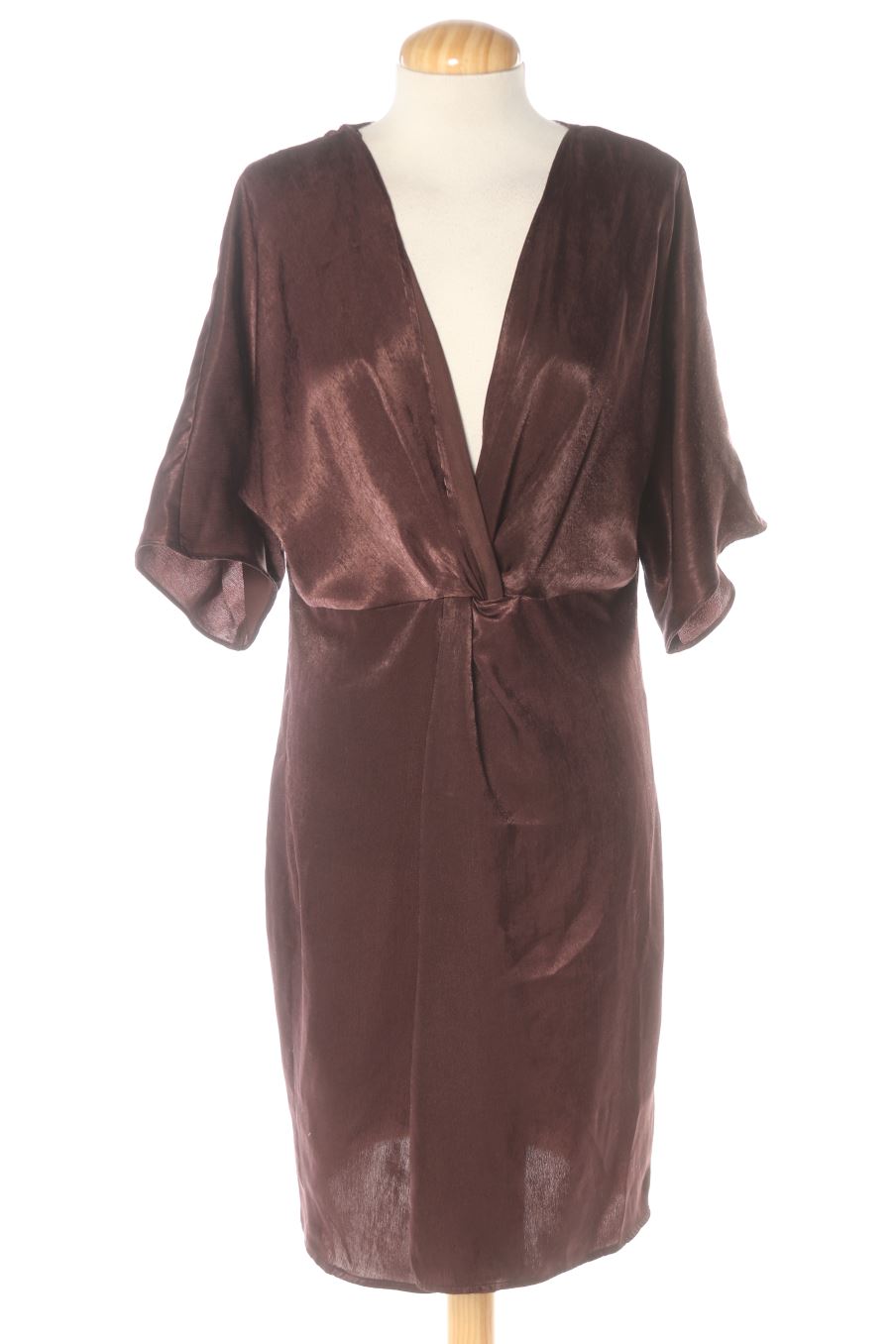 Robe casual Zara de la taille S, de couleur marron