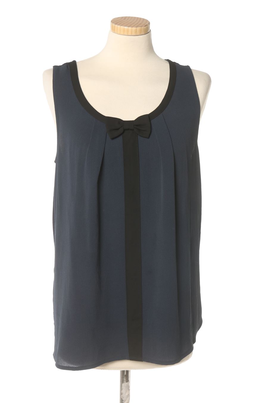 Blouse à manches courtes Naf Naf de la taille L, de couleur bleu marine