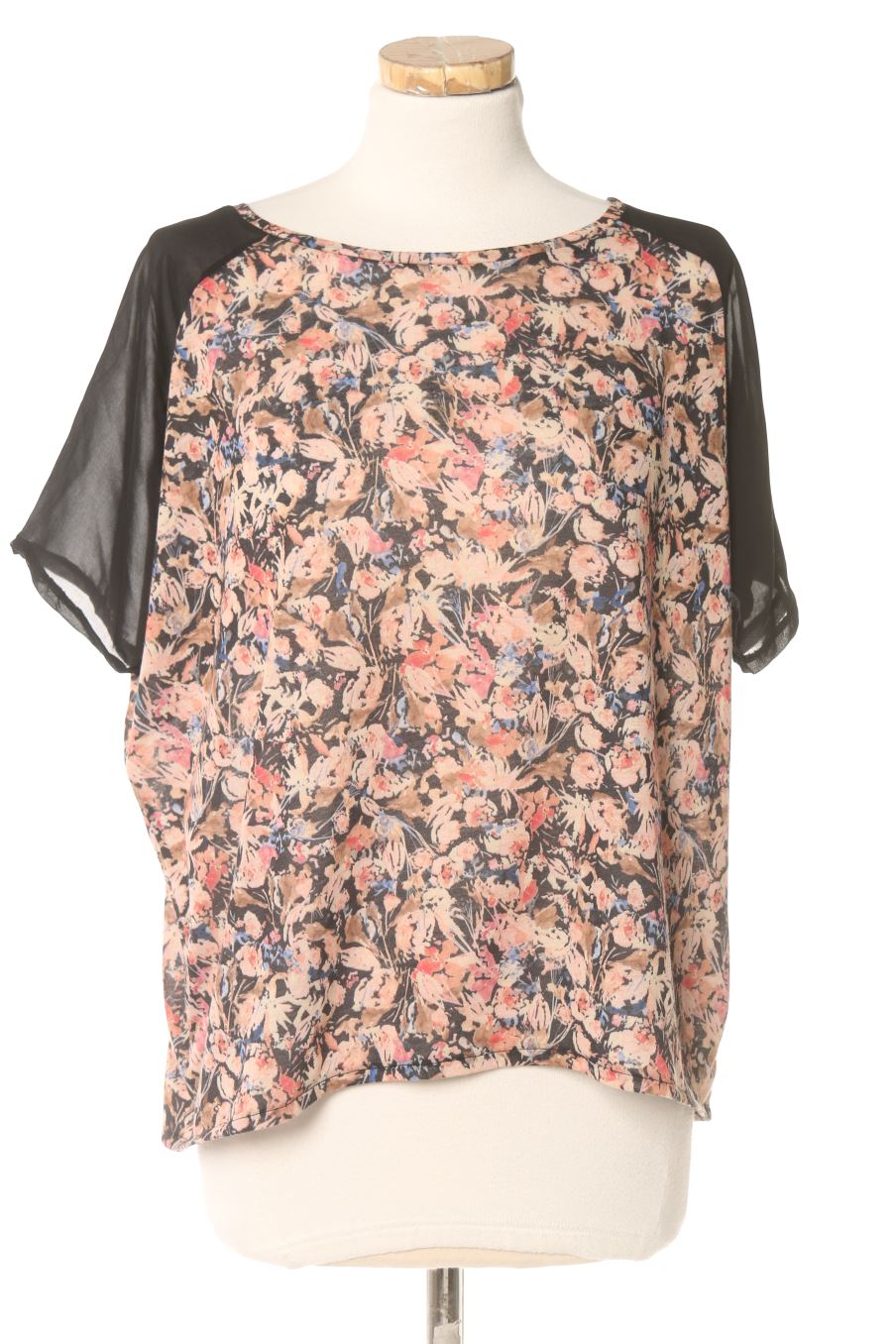 T-Shirt von Pull & Bear Größe S, Farbe Geblümt, für