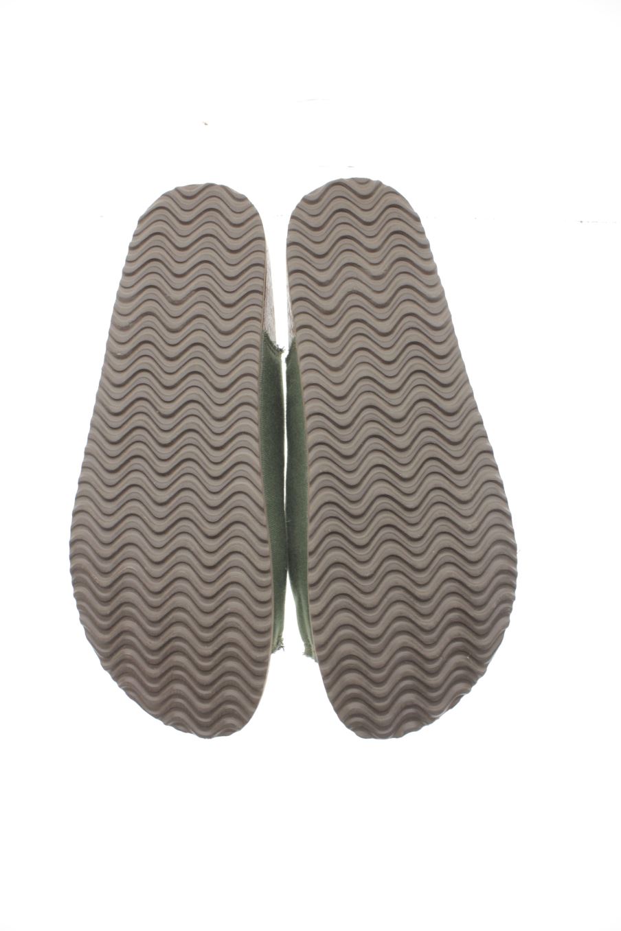 Sandalias planas de natura de la talla 38, de color verde de