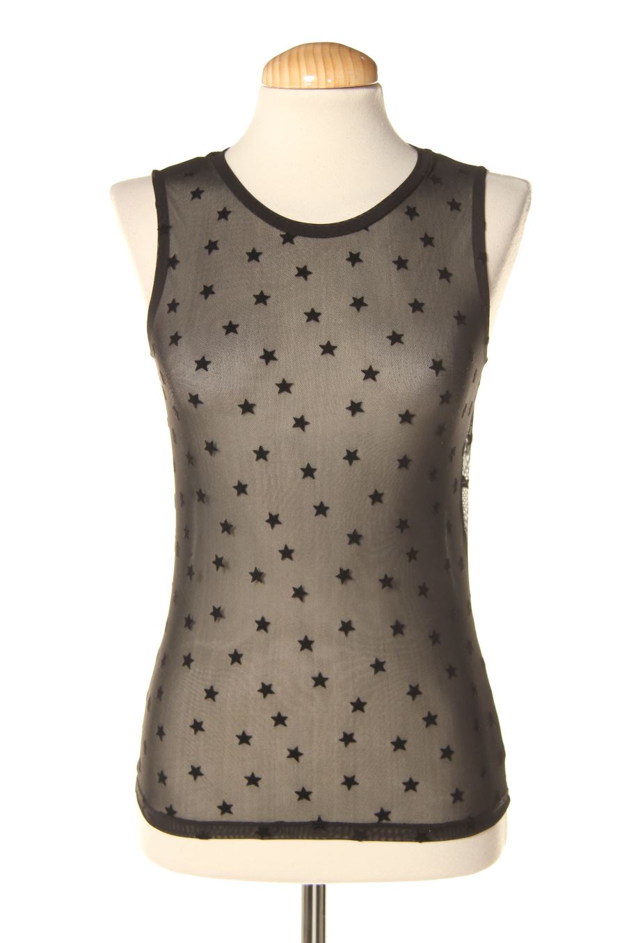 Top Stradivarius de la taille S, de couleur noir