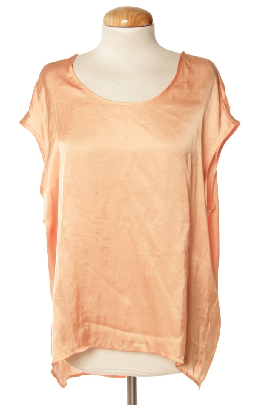 Blusa de manga corta de Mango de la talla S, de color naranja