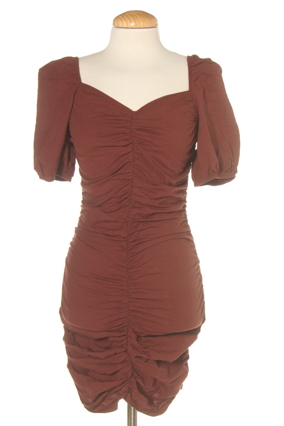 Vestido casual de Stradivarius de la talla S, de color marrón