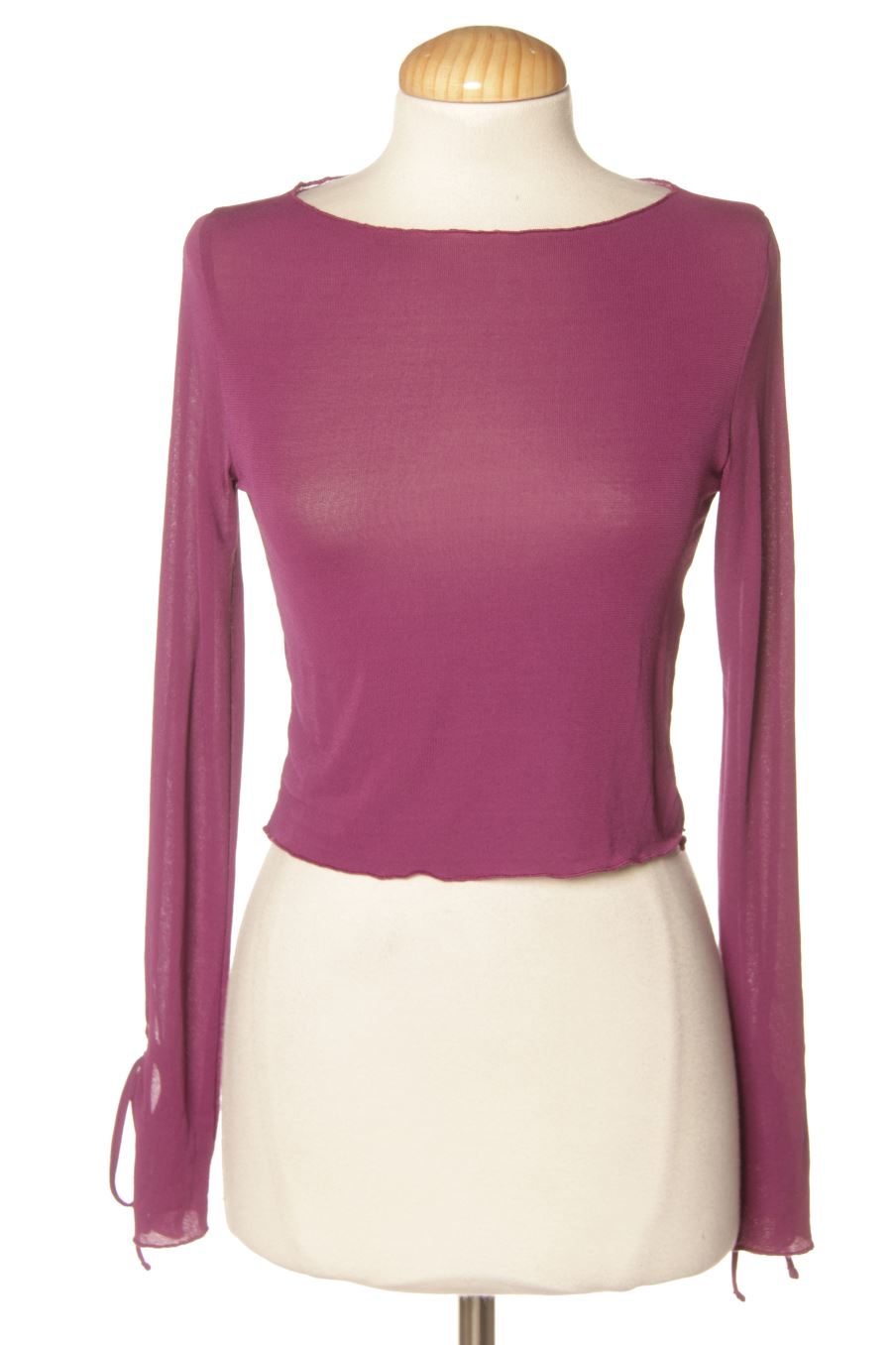 Top de Zara de la talla S, de color morado