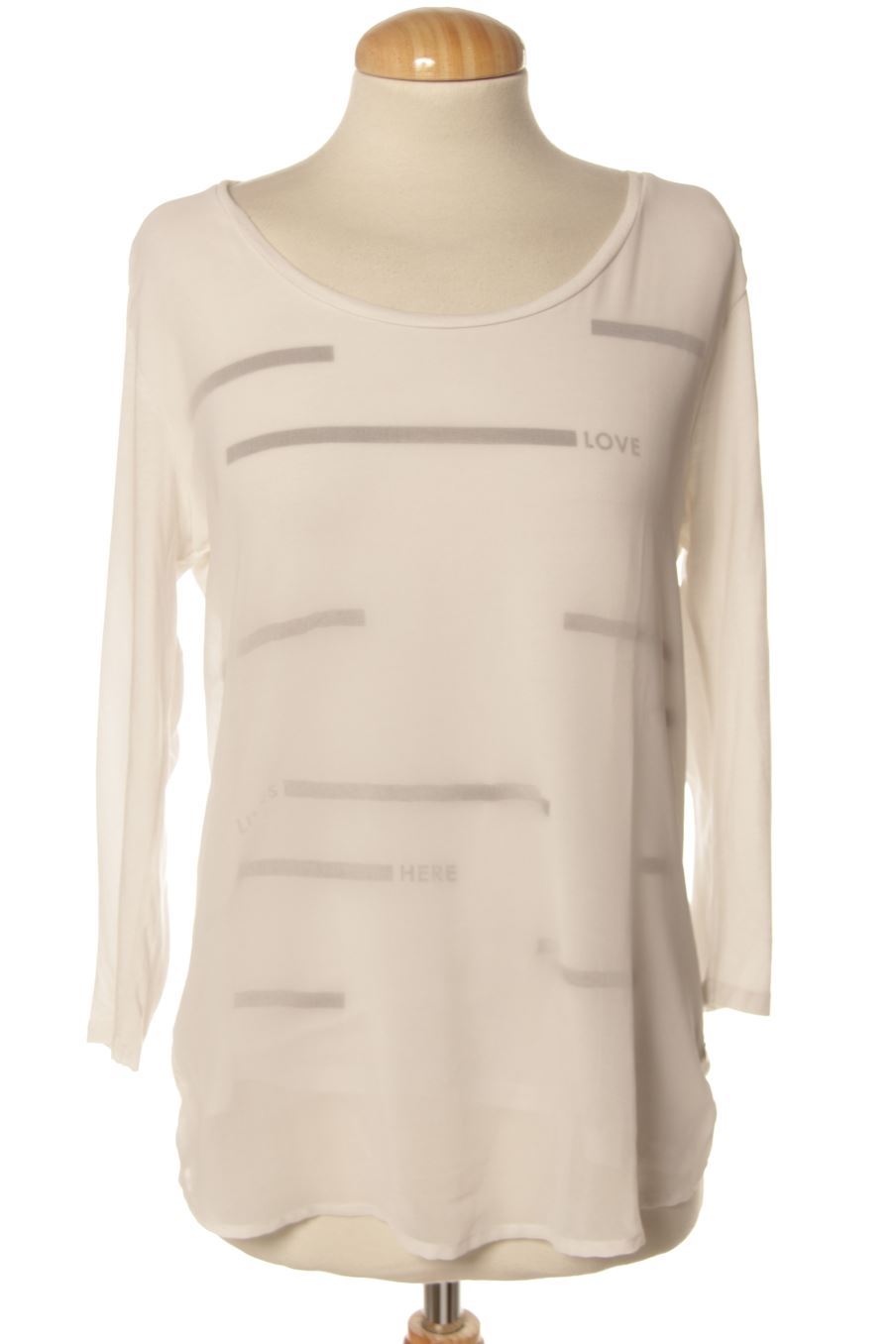 Camiseta manga larga de I.CODE de la talla 38, de color blanco