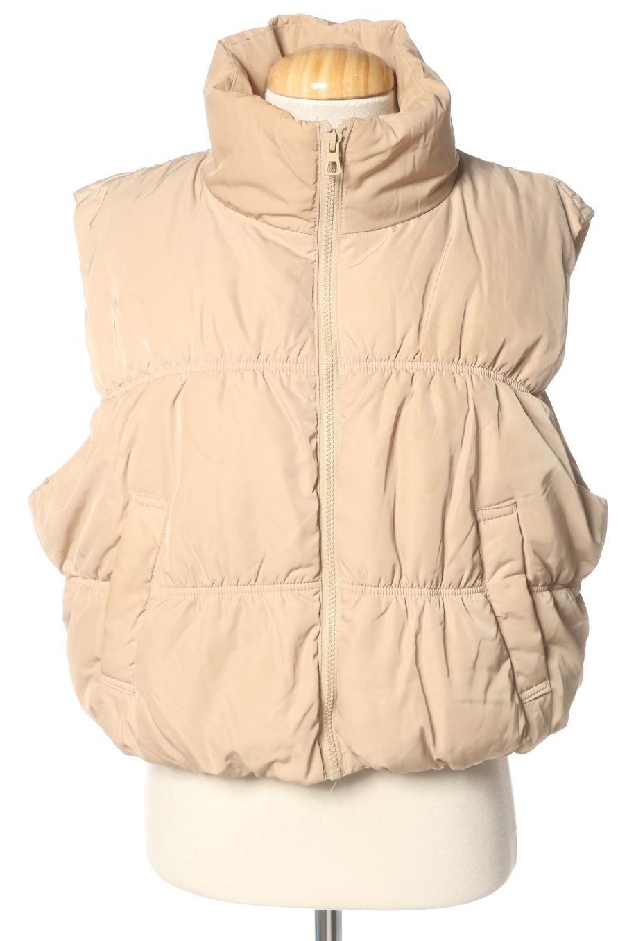Veste sans manches H&M de la taille L, de couleur beige