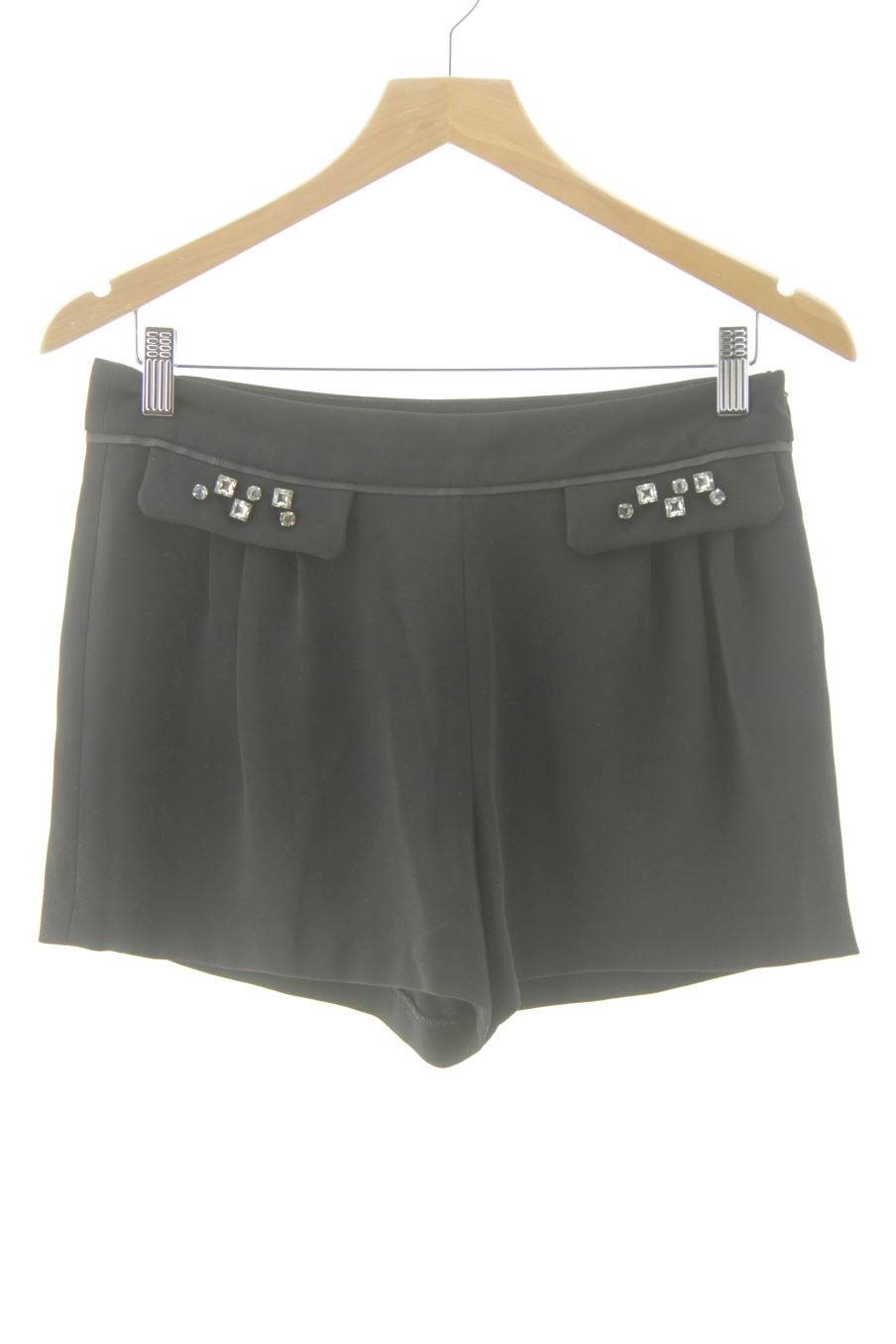 Shorts Zara de la taille S, de couleur noir