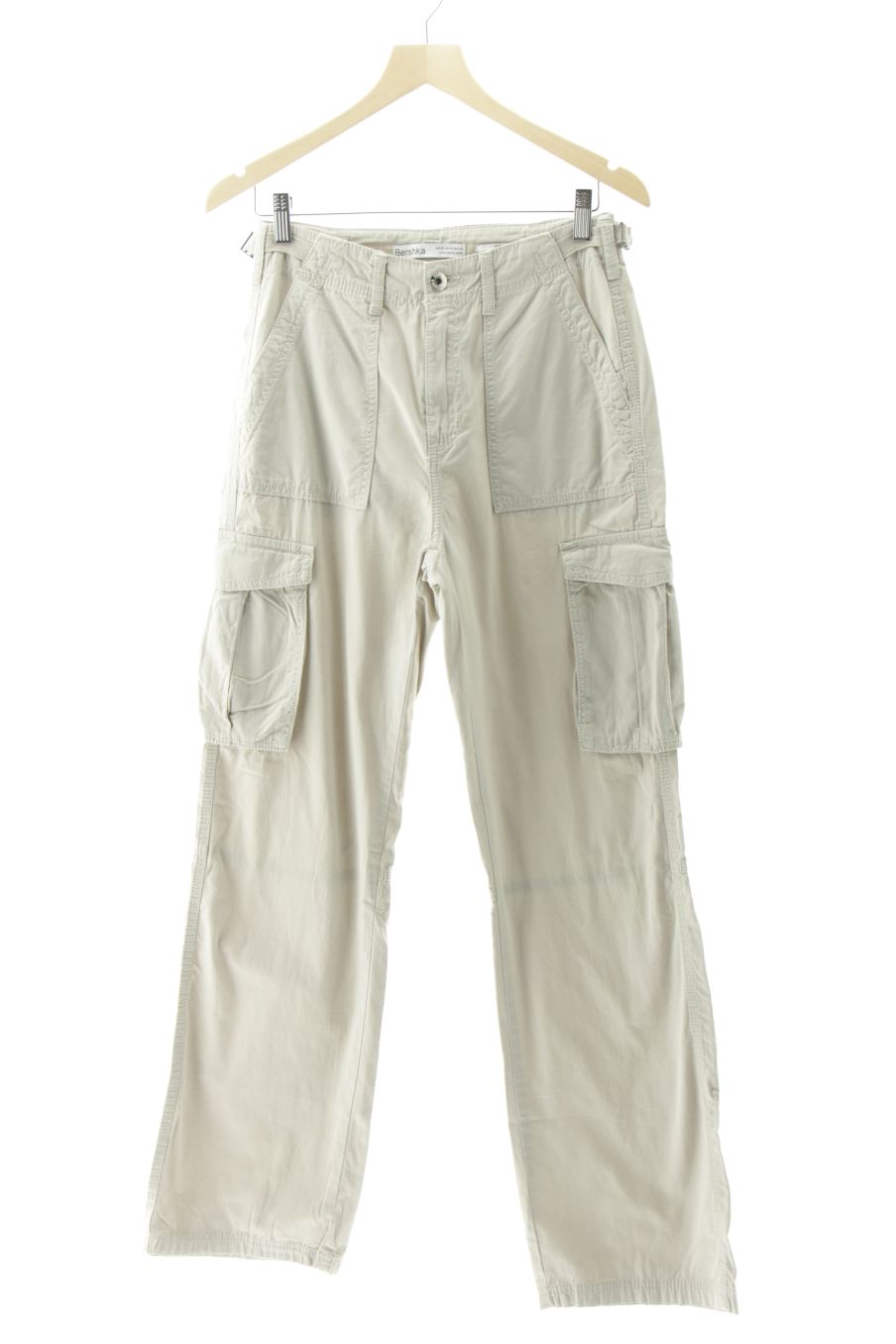 Pantalon Bershka de la taille 36, de couleur beige
