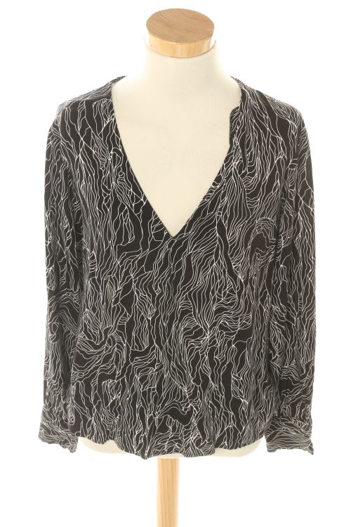 Blusa a maniche lunghe