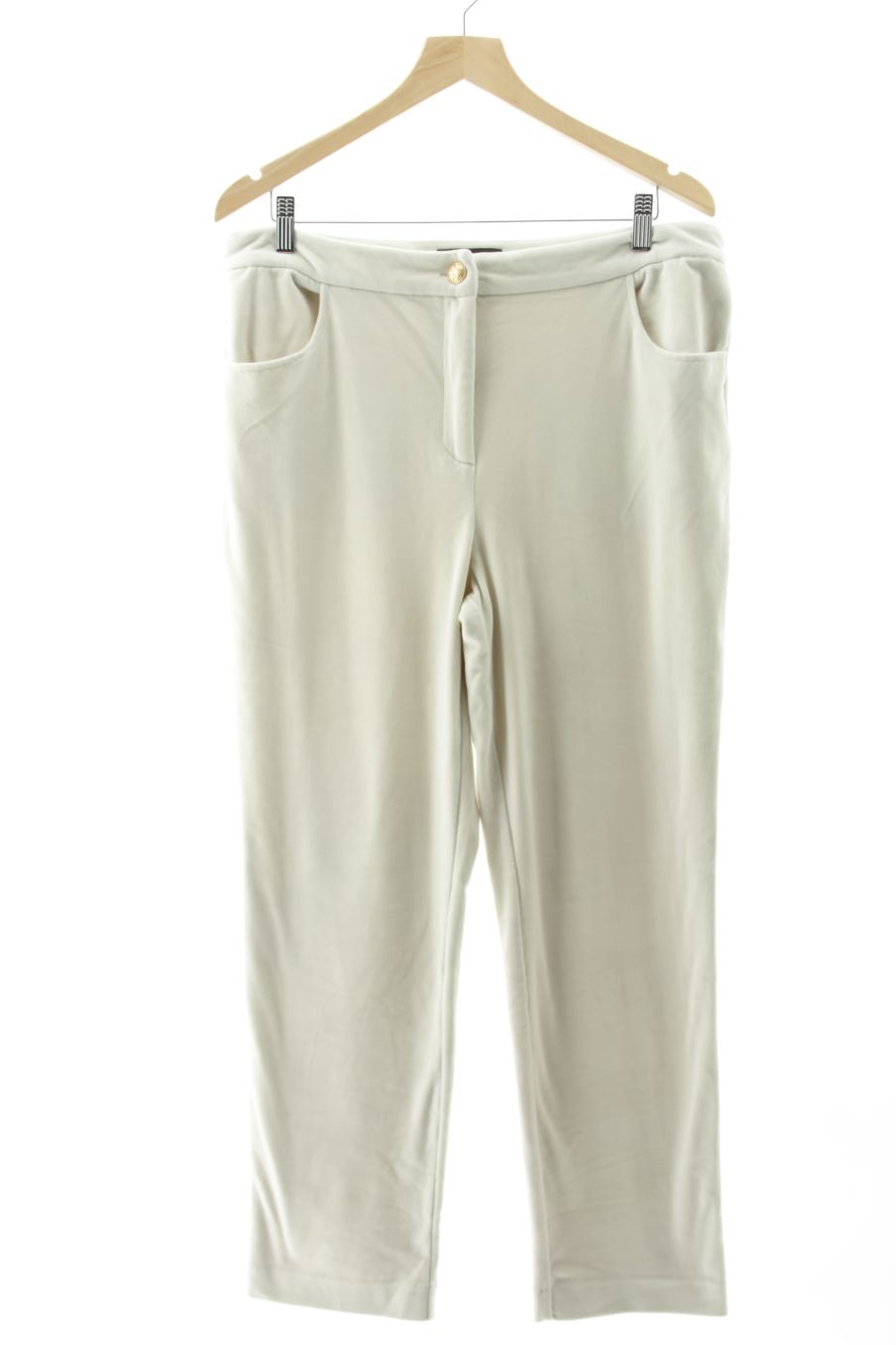Pantalón de Cortefiel de la talla 46, de color verde de terciopelo