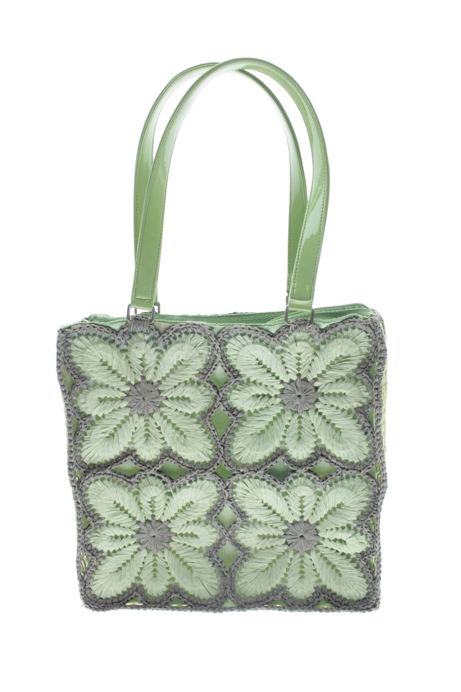 Bolso de Hombro Verde de Benetton