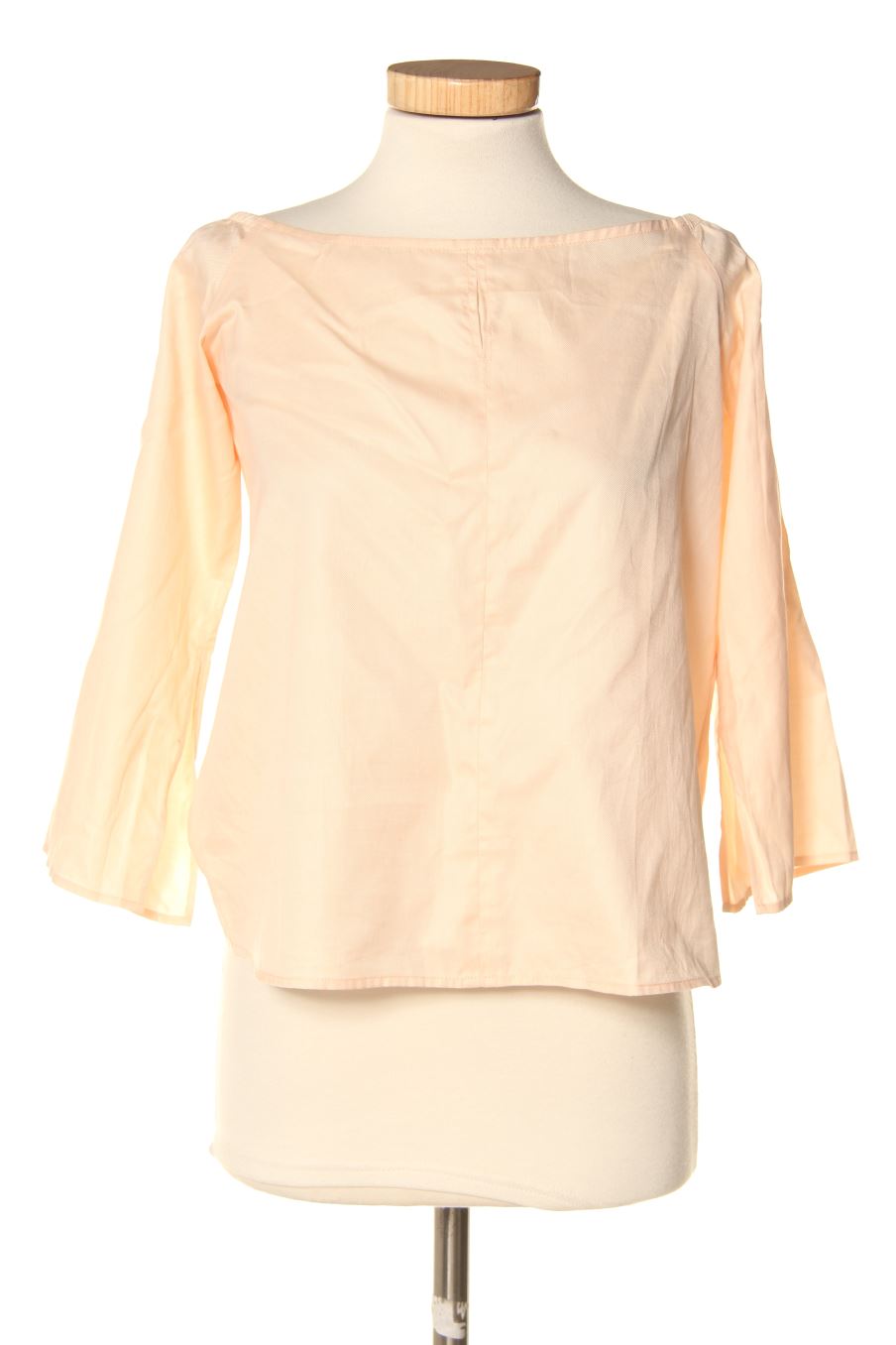 Blusa de manga larga de trois de la talla S, de color naranja