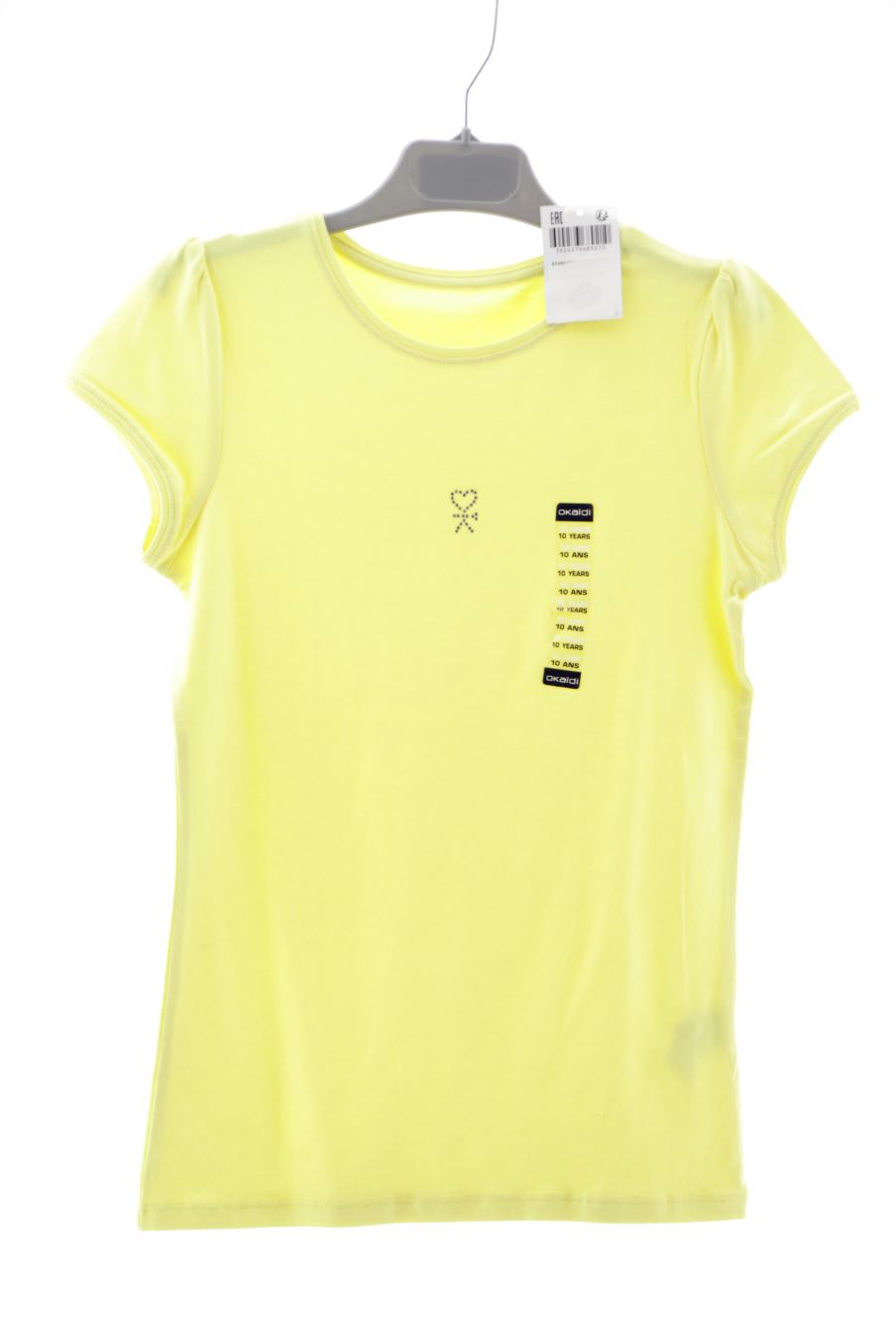 T-shirt Okaidi de la taille 10 ans avec une étiquette