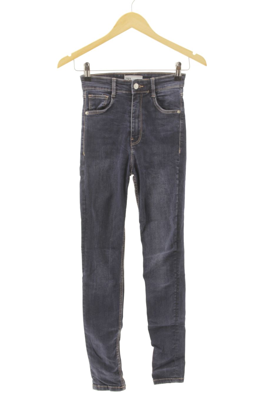 Jeans von Zara Größe 34, Farbe Blau, aus Jeanskleidung für