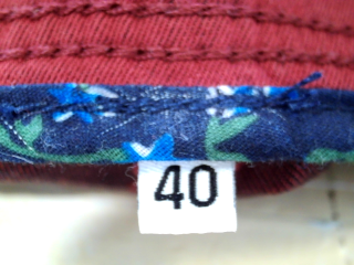Jeans Fórmula Joven de la taille 40, de couleur bordeaux de denim