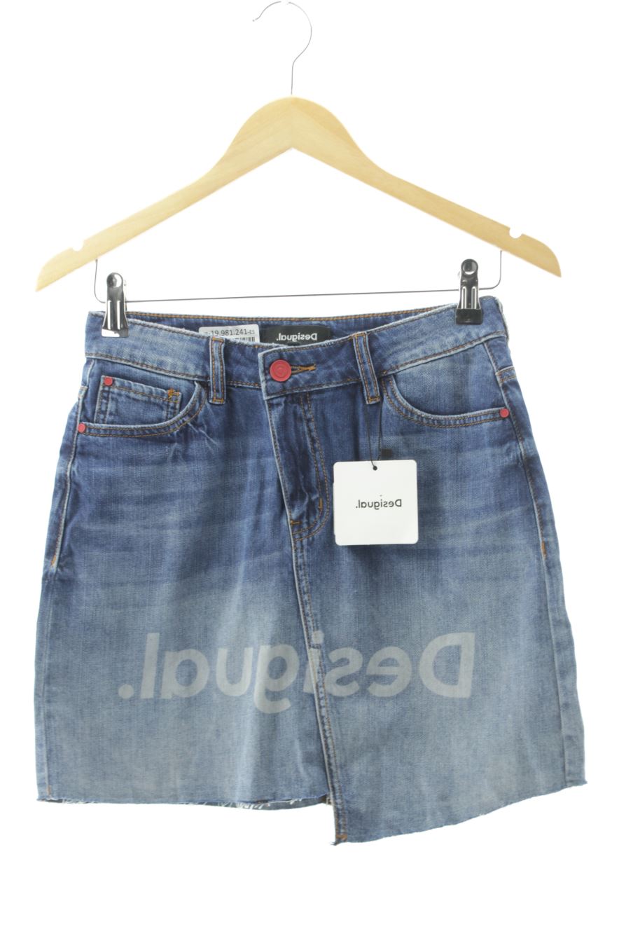 Jupe Desigual de la taille 36, de couleur bleu de denim