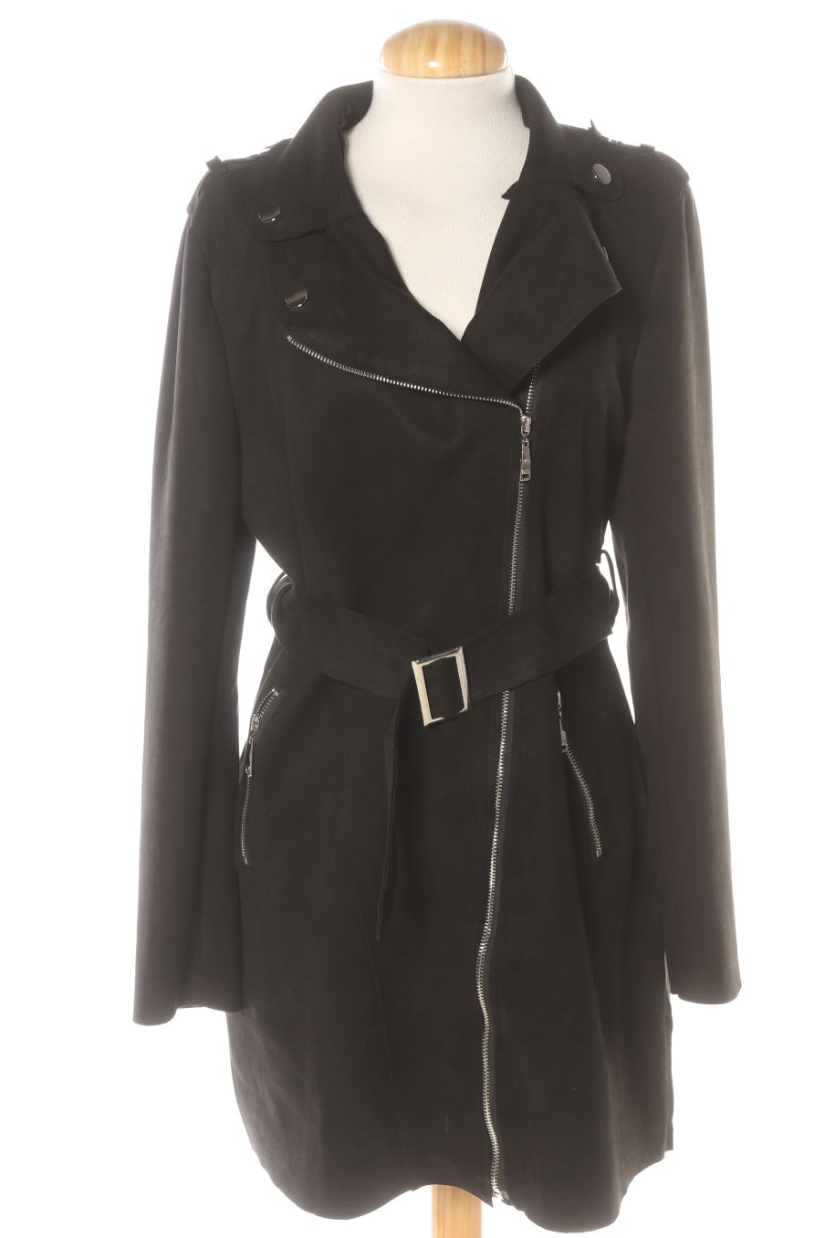 Robe casual EDJI de la taille L, de couleur noir