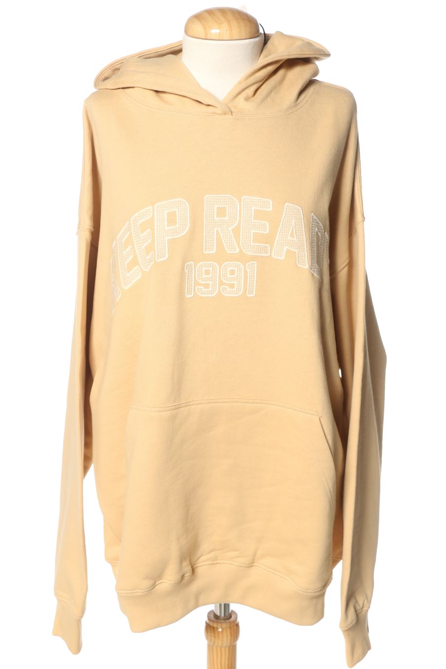 Felpa de Pull & Bear de la talla L, de color beige