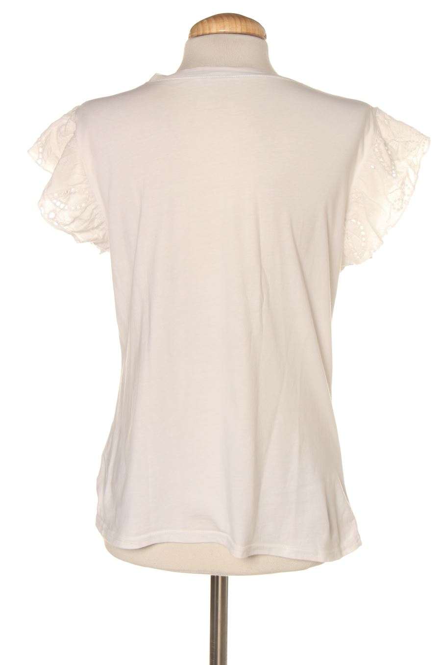 T-shirt M&V de la taille S, de couleur blanc