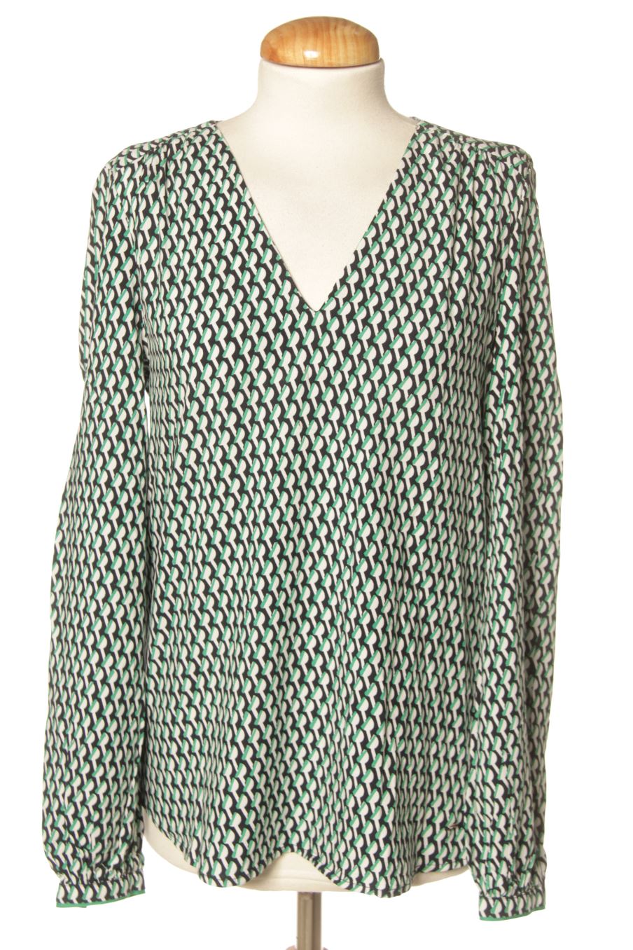 Langärmelige Bluse von Tommy Hilfiger Größe 34, Farbe Aufdruck, für